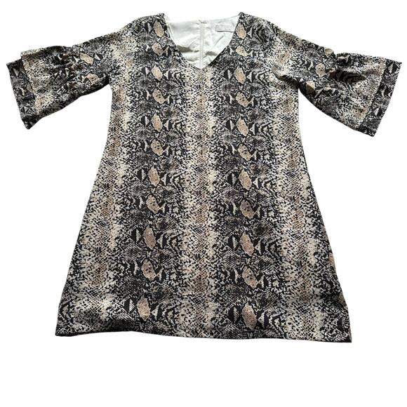 Womens Dress Size 10 Animal Print Retro Go Go Mini Office Siren Cocktail Party - Picture 1 of 9